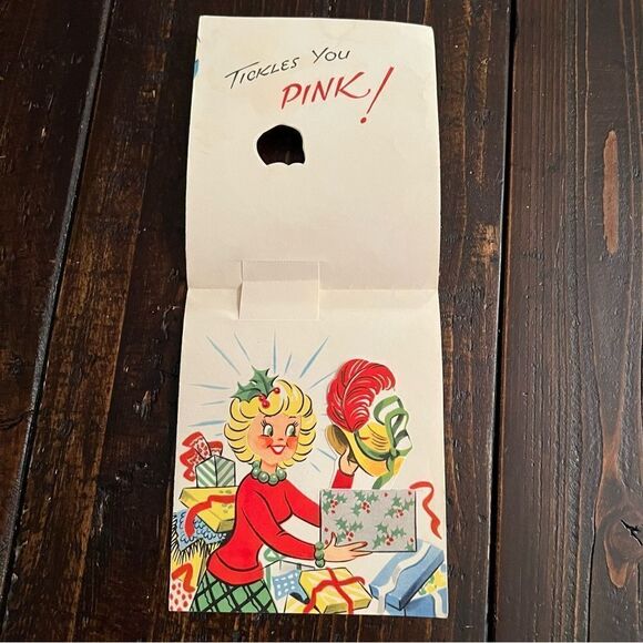 Vintage Holiday Humor Christmas Card (Unused) - Picture 4 of 4